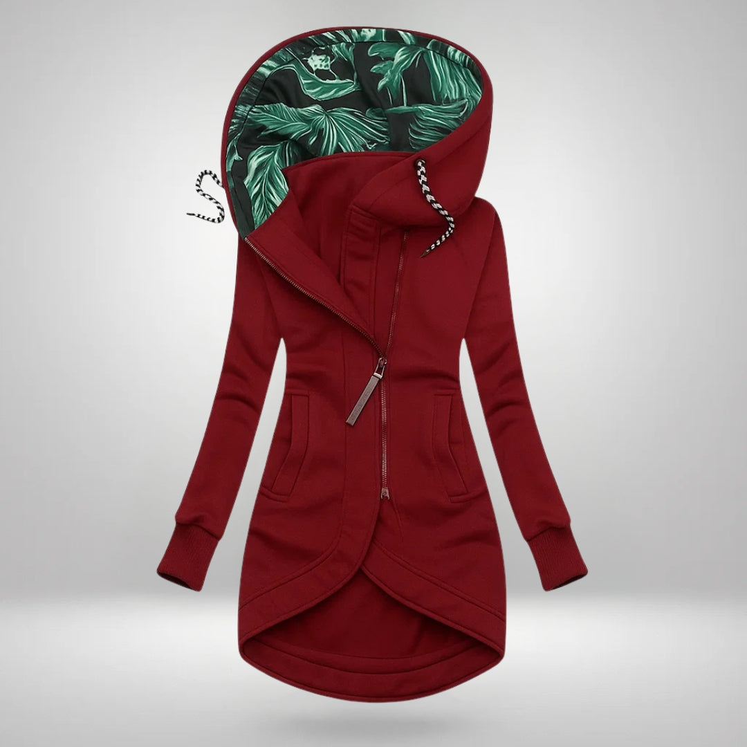 Elena | Long Hooded Quilted Winter Coat