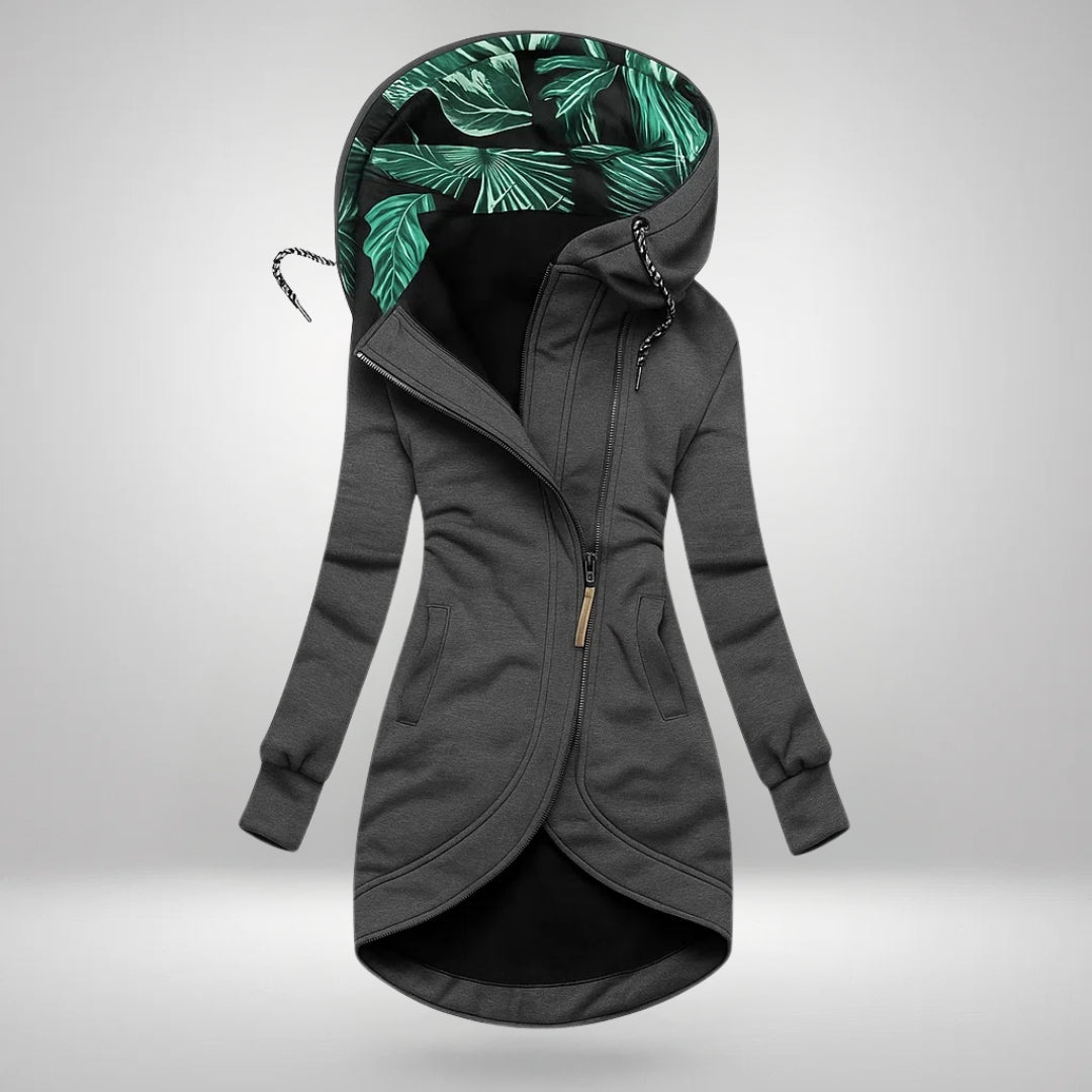 Elena | Long Hooded Quilted Winter Coat