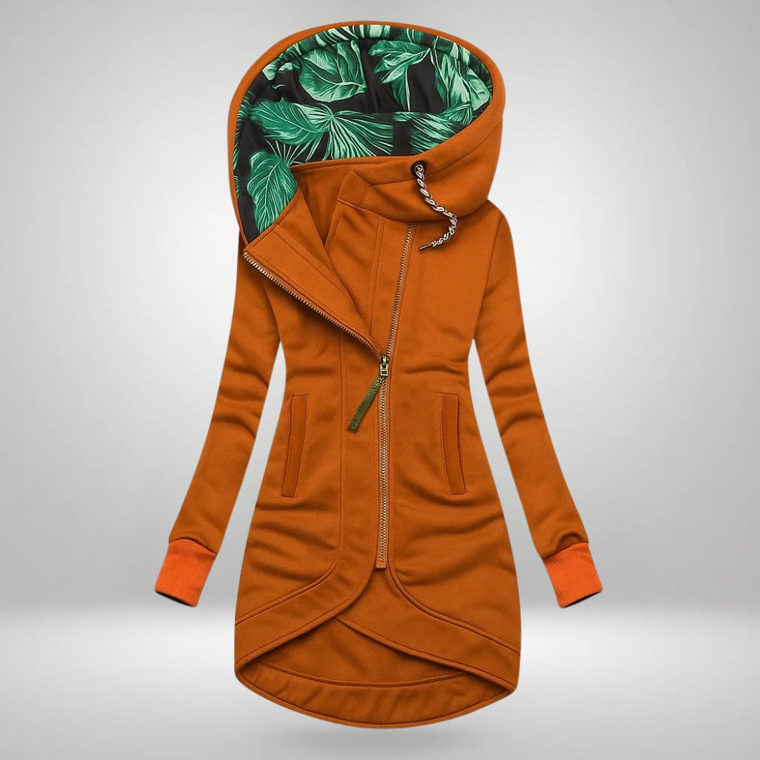 Elena | Long Hooded Quilted Winter Coat