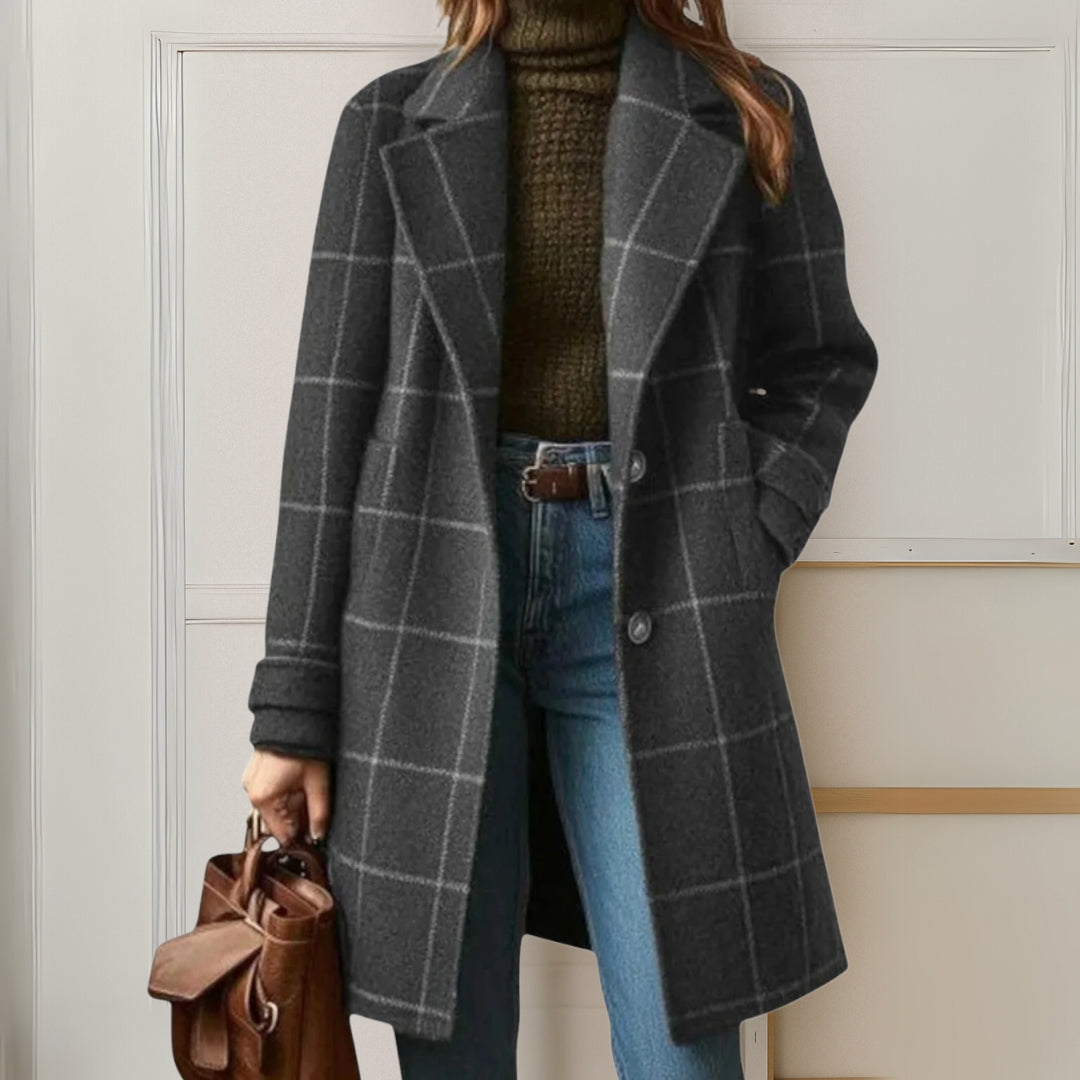 Women’s Long Plaid Coat