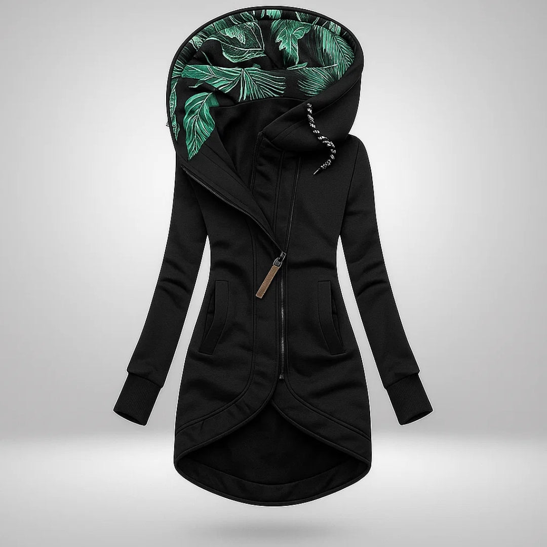 Elena | Long Hooded Quilted Winter Coat