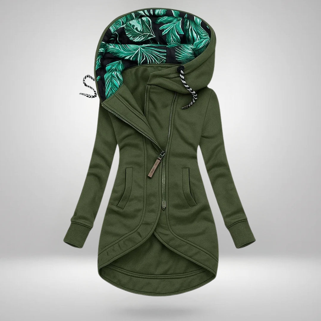 Elena | Long Hooded Quilted Winter Coat