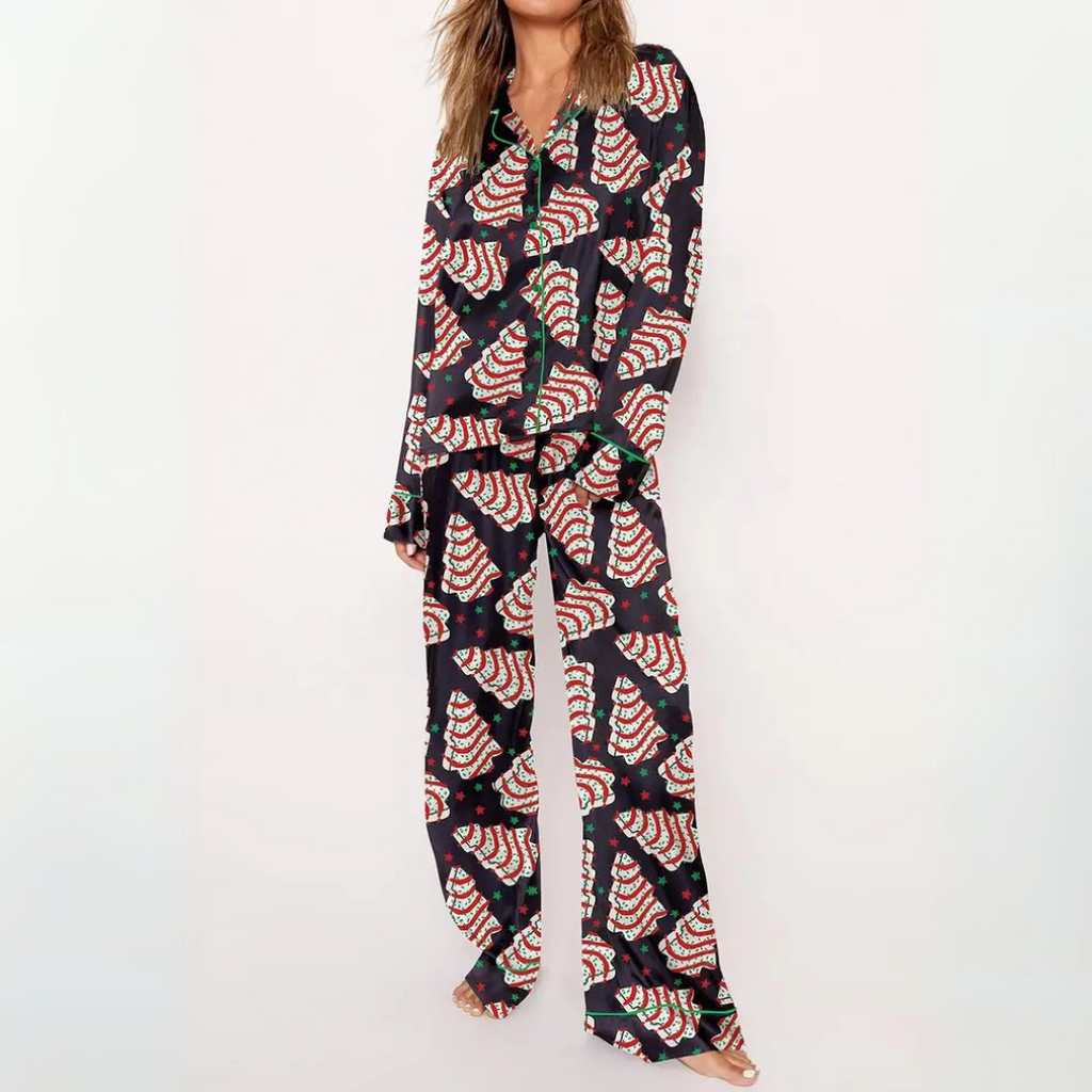 Sylvia™ | Casual Printed Button Down Top and Comfy Pajama
