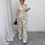 Kendra™ | Classy Wide-Leg Oblique Strap Jumpsuit