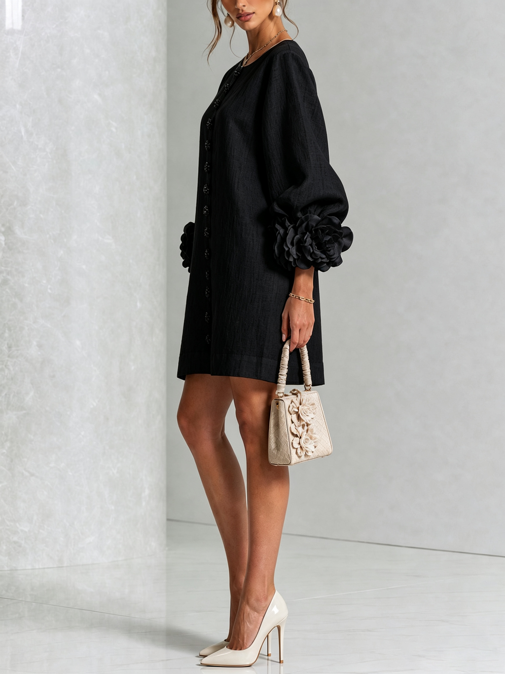 Rosalie | Floral Cuff Dress
