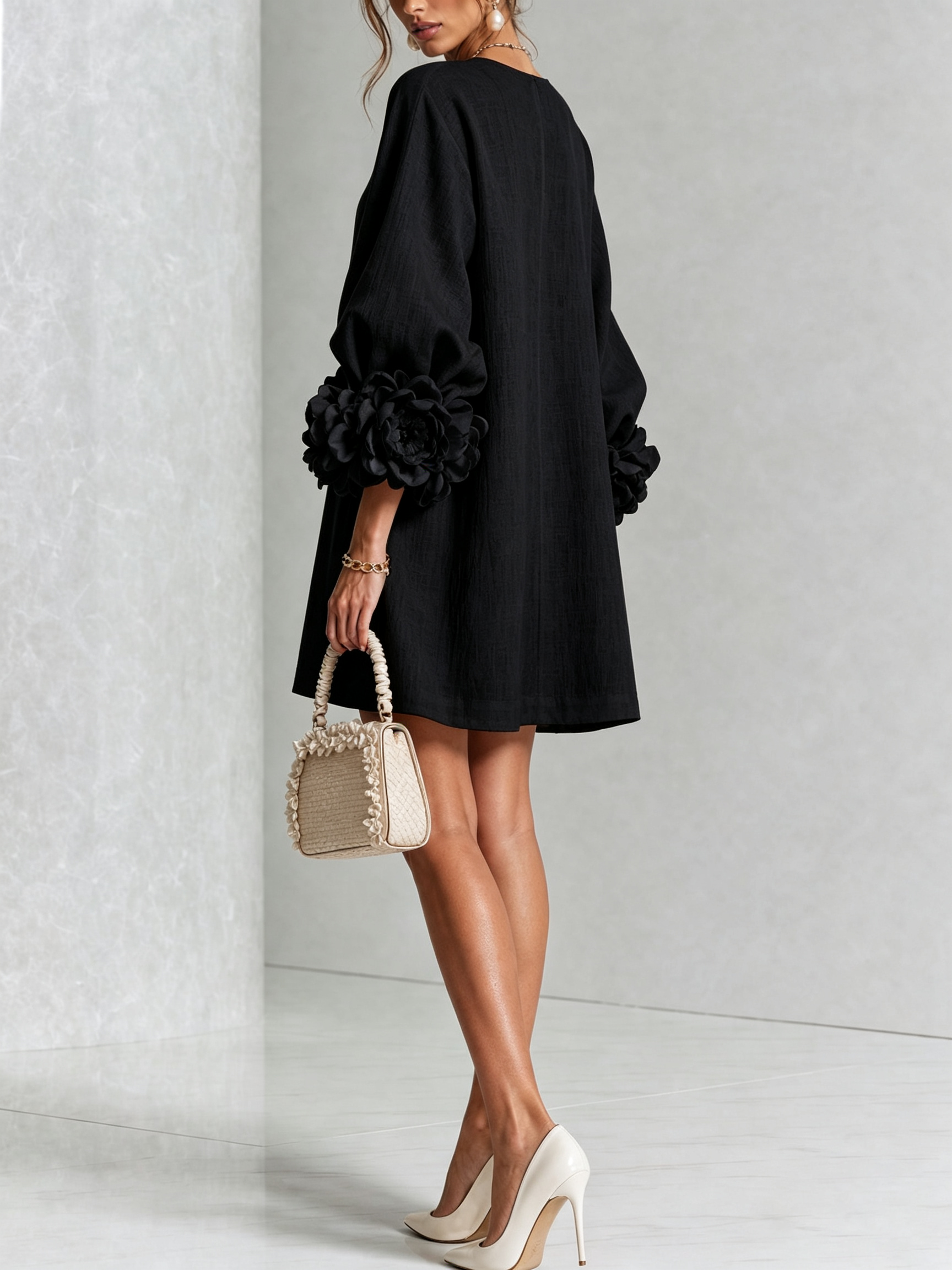 Rosalie | Floral Cuff Dress