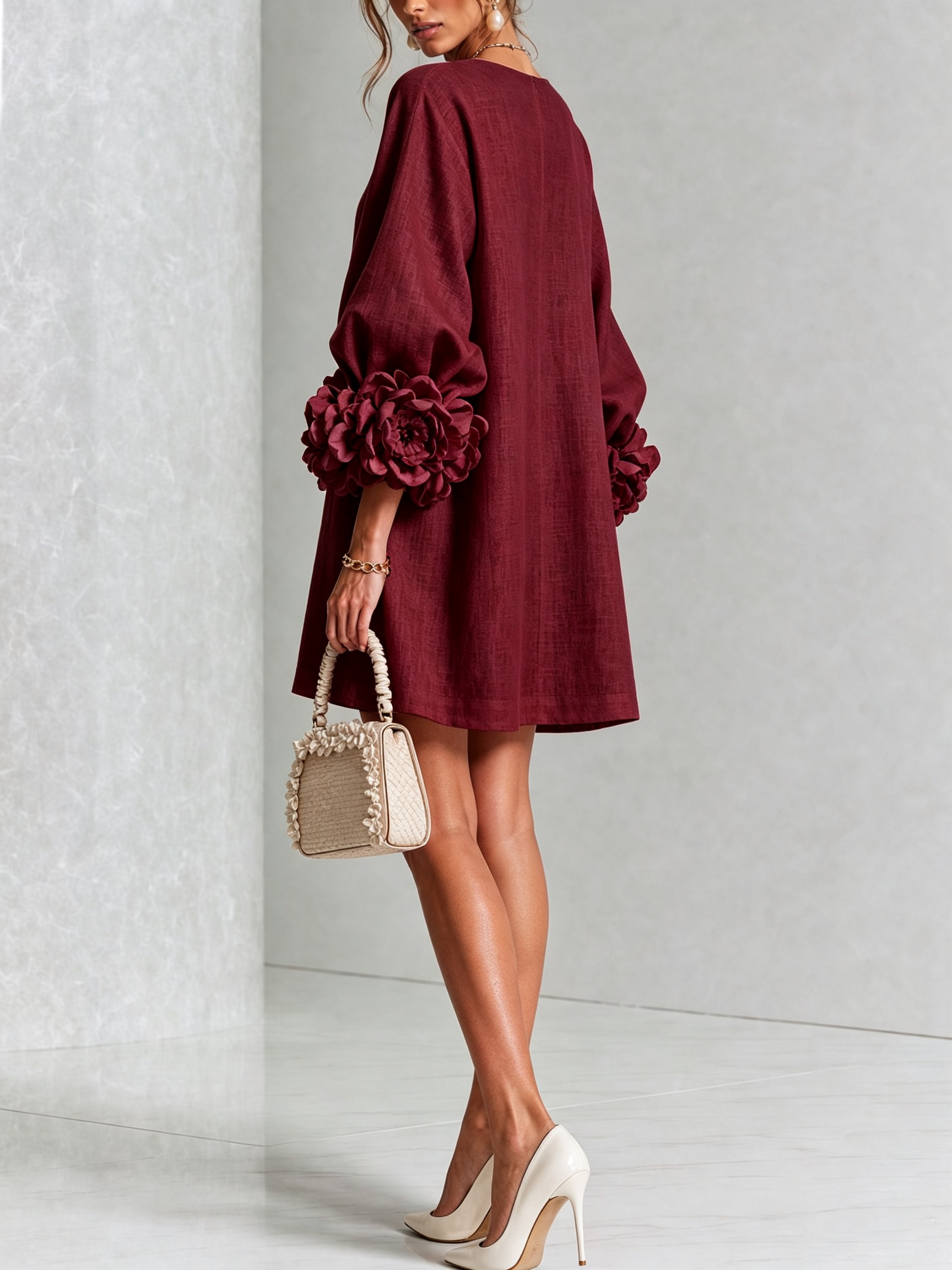 Rosalie | Floral Cuff Dress