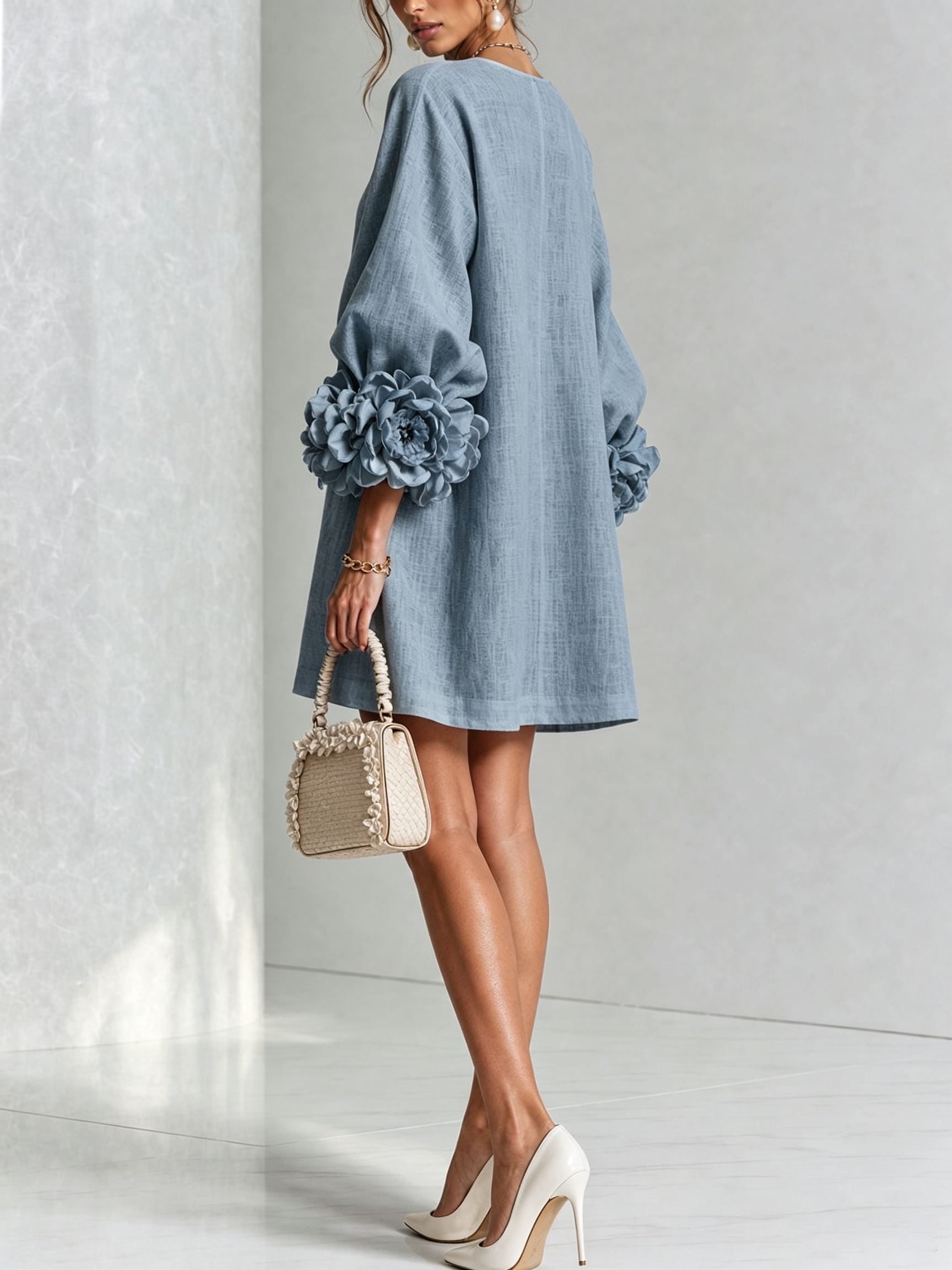 Rosalie | Floral Cuff Dress