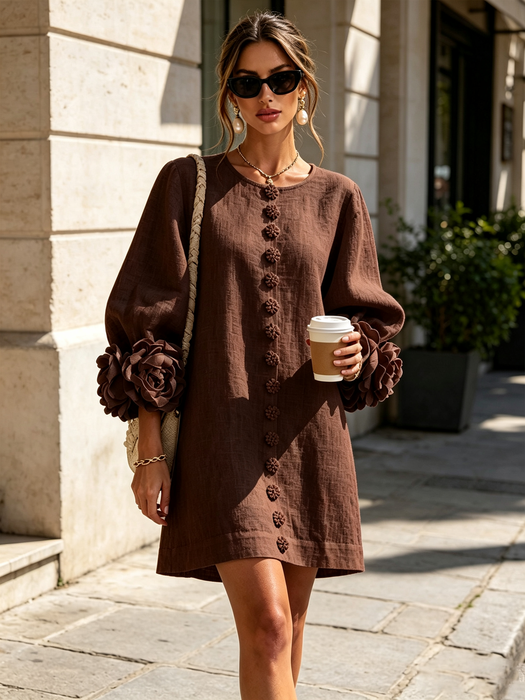 Rosalie | Floral Cuff Dress