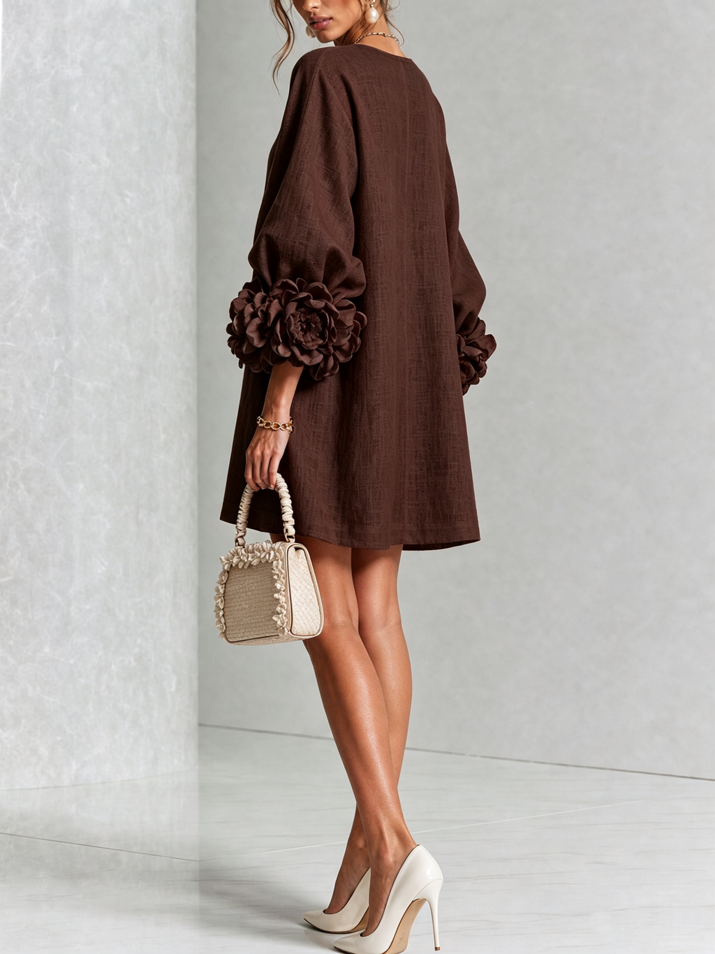 Rosalie | Floral Cuff Dress
