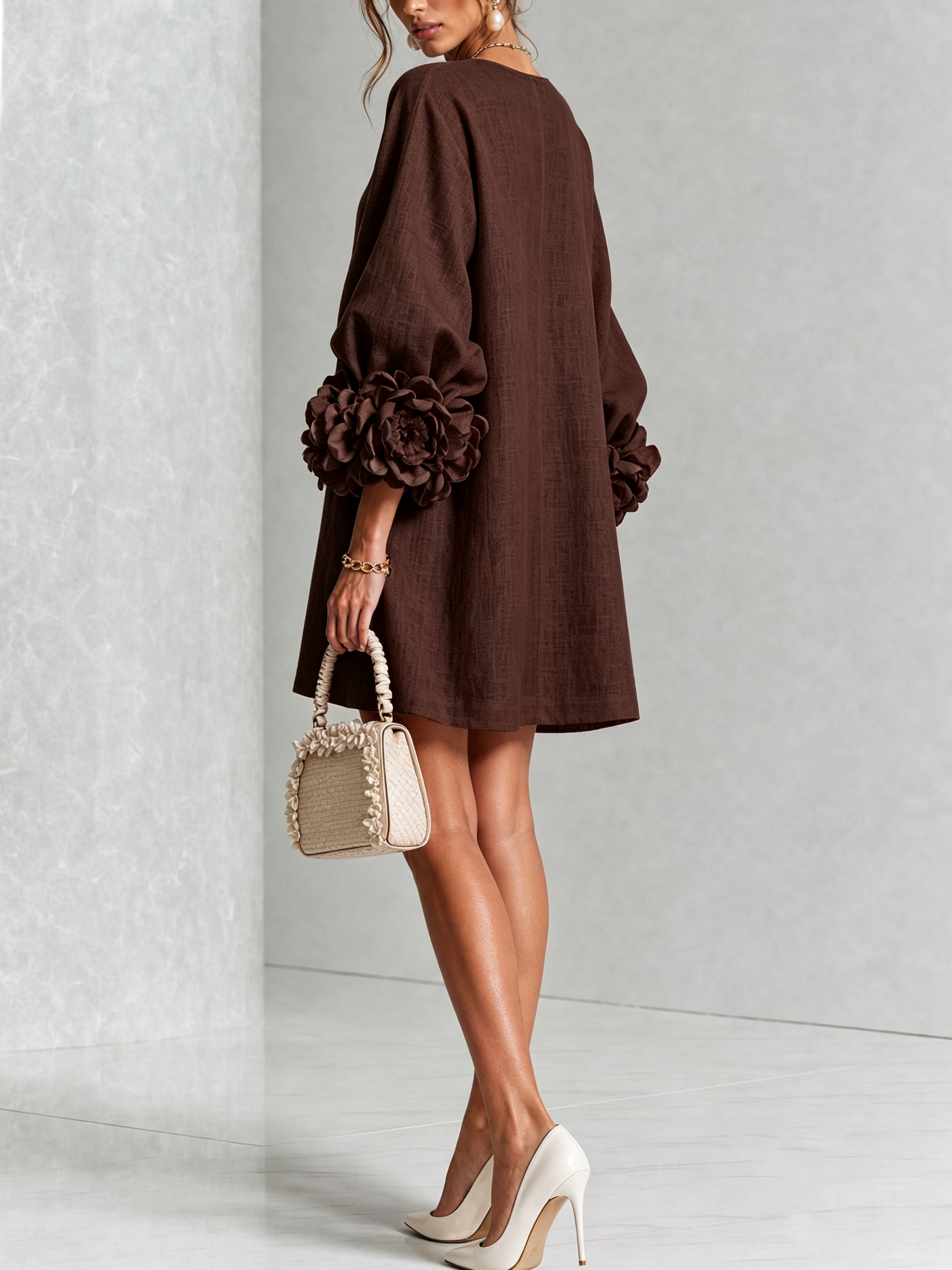 Rosalie | Floral Cuff Dress