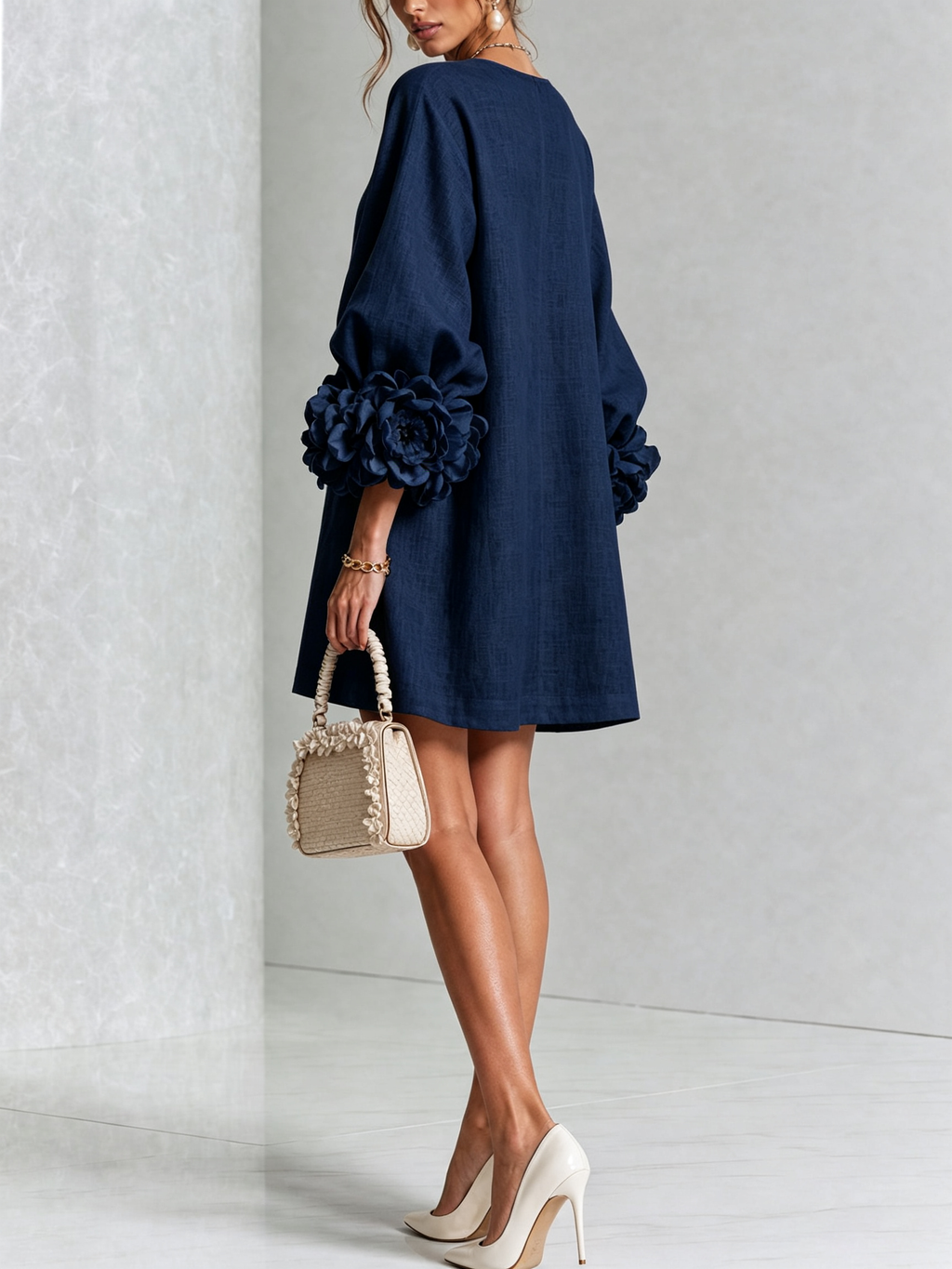 Rosalie | Floral Cuff Dress