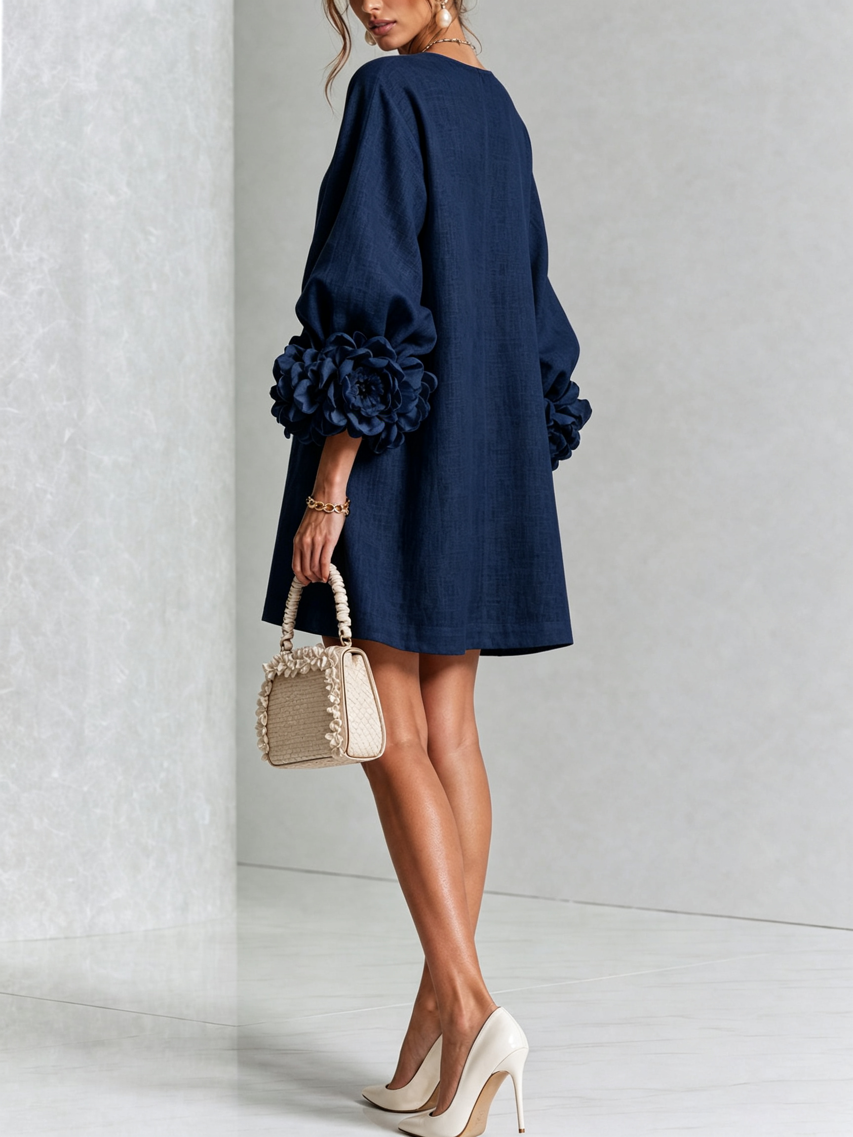 Rosalie | Floral Cuff Dress