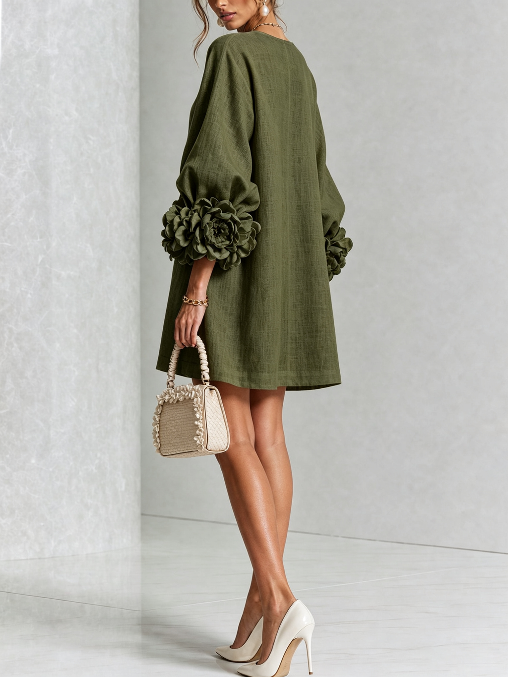 Rosalie | Floral Cuff Dress