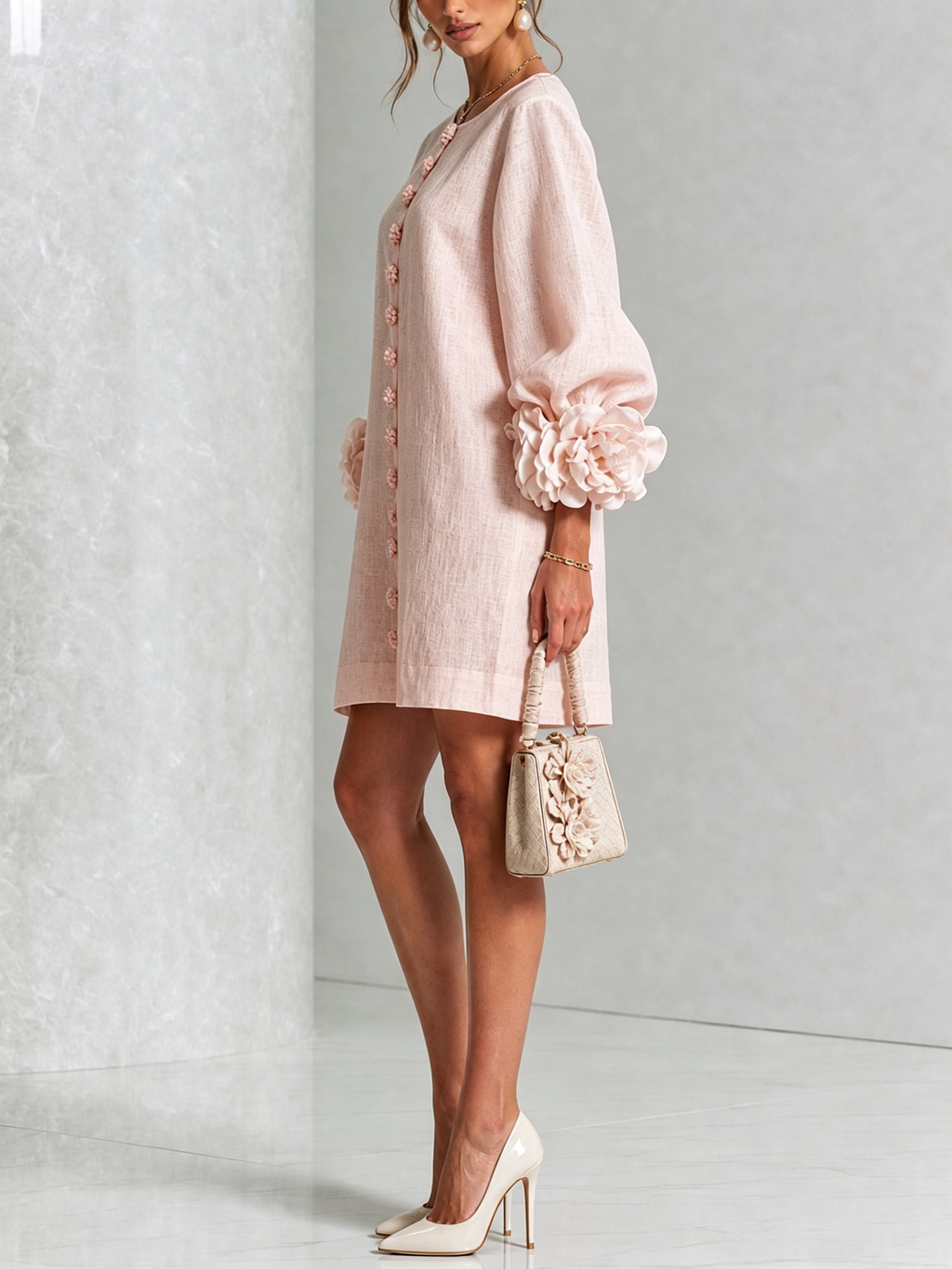 Rosalie | Floral Cuff Dress
