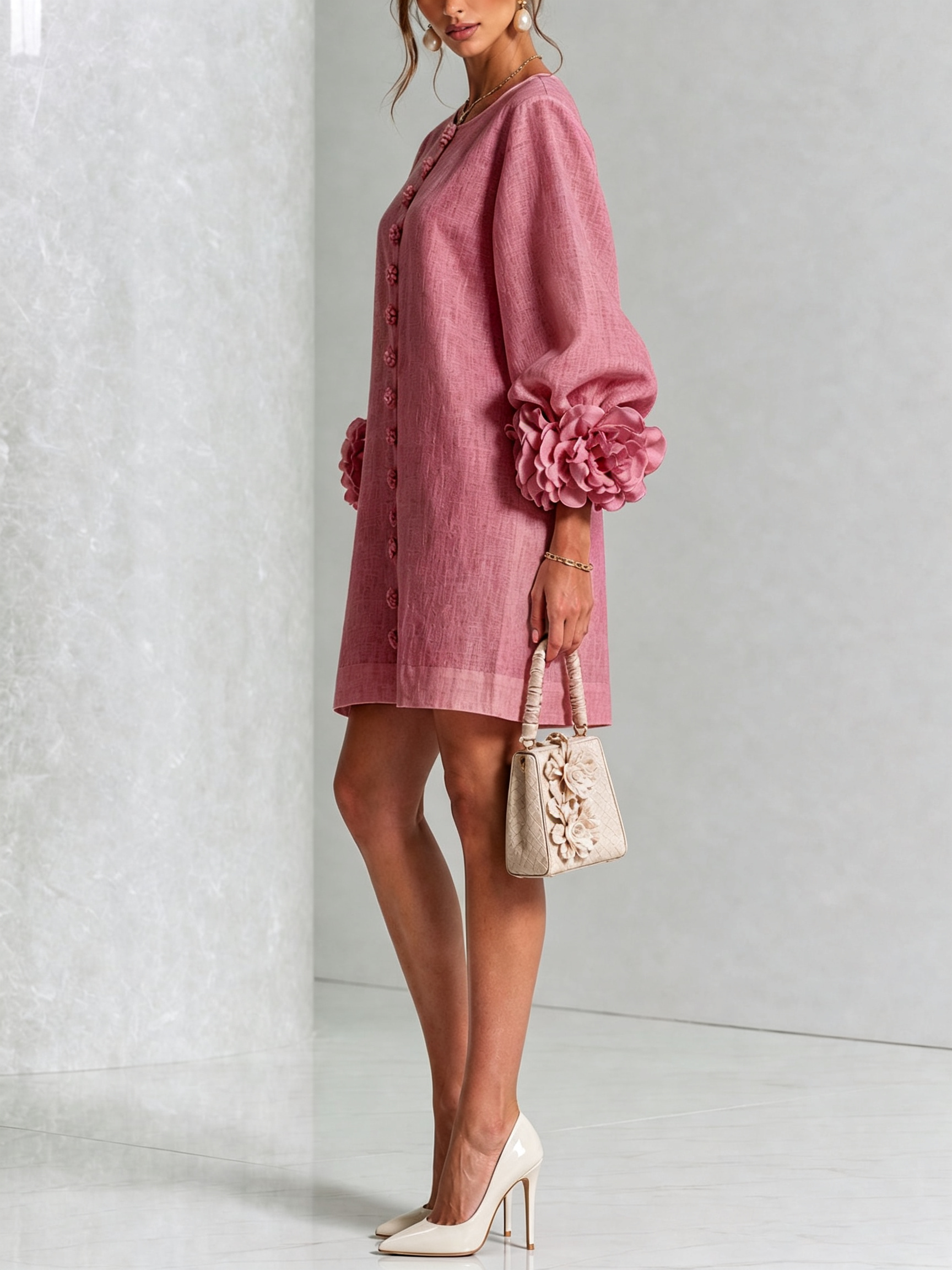 Rosalie | Floral Cuff Dress