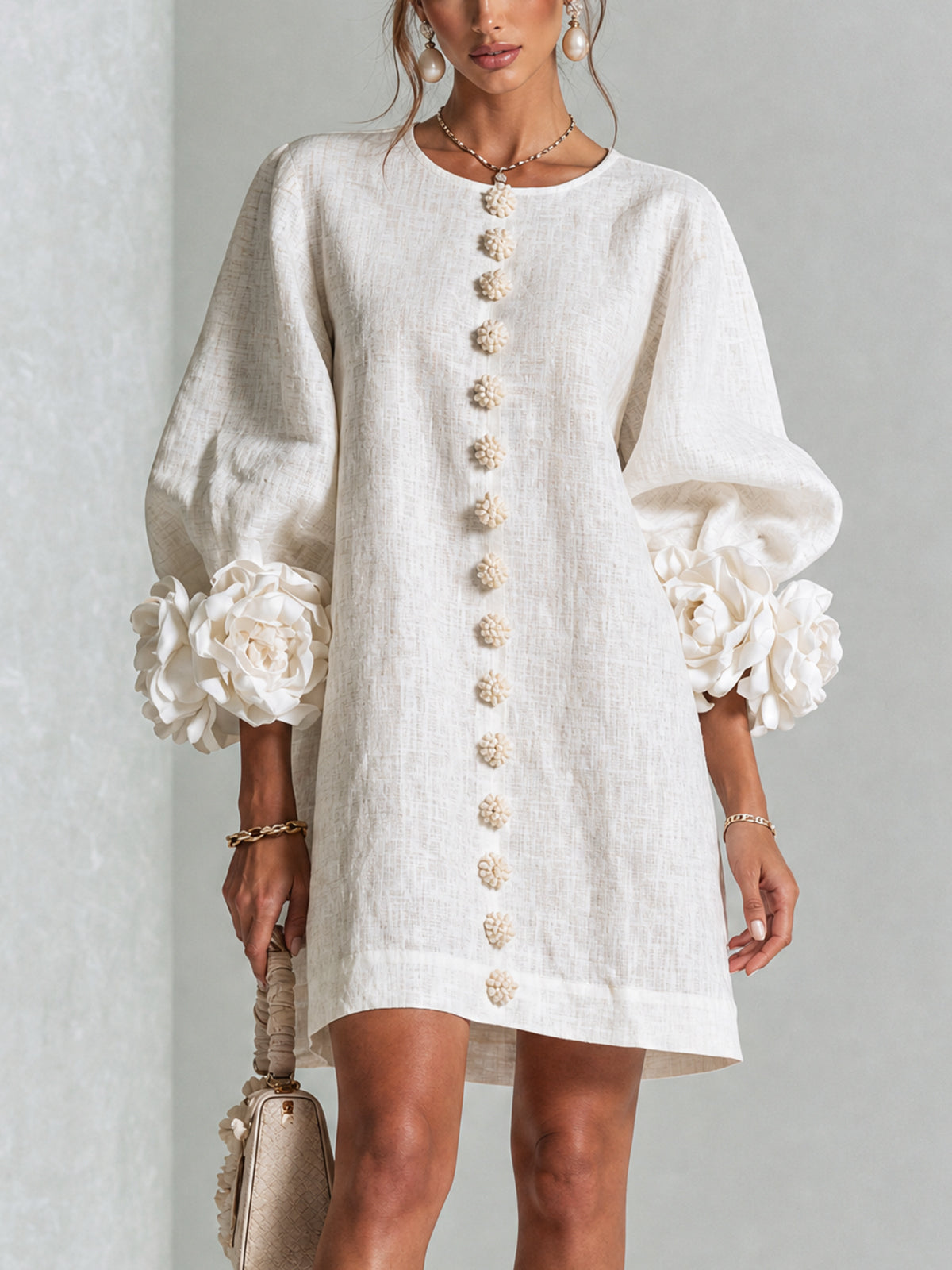 Rosalie | Floral Cuff Dress