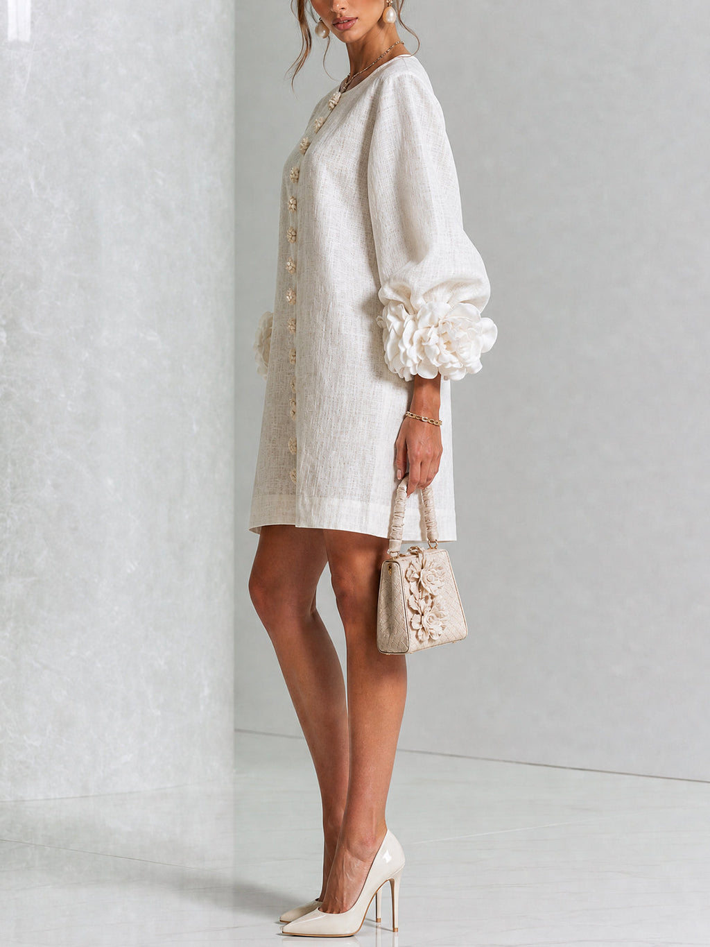 Rosalie | Floral Cuff Dress
