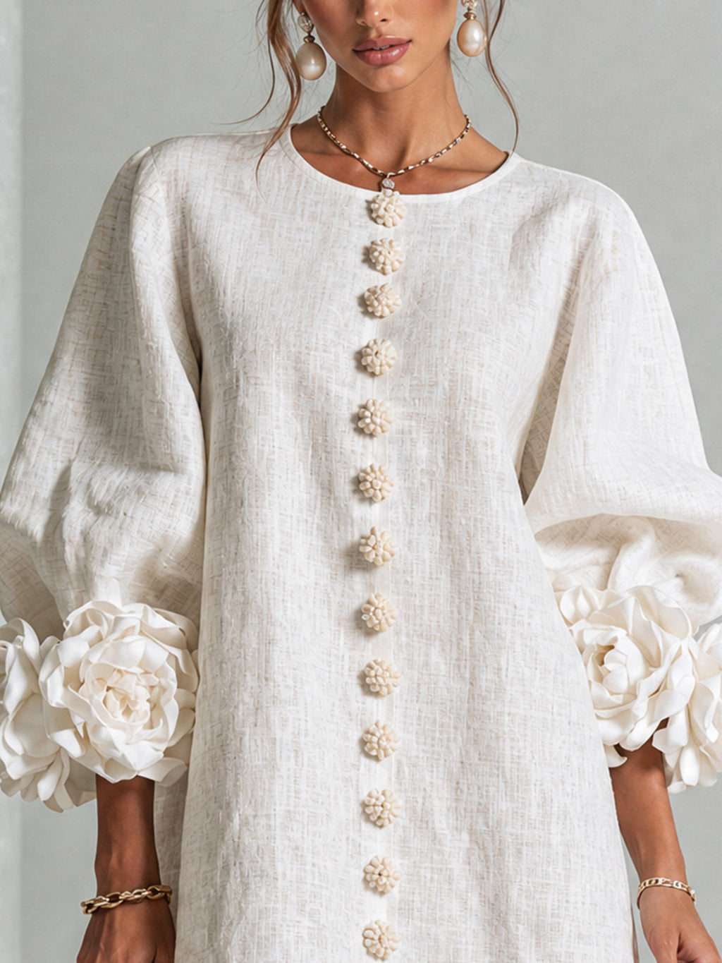 Rosalie | Floral Cuff Dress