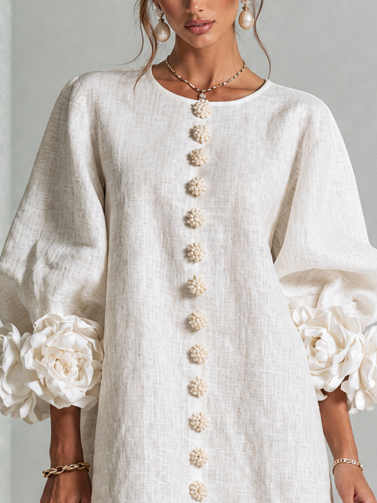 Rosalie | Floral Cuff Dress