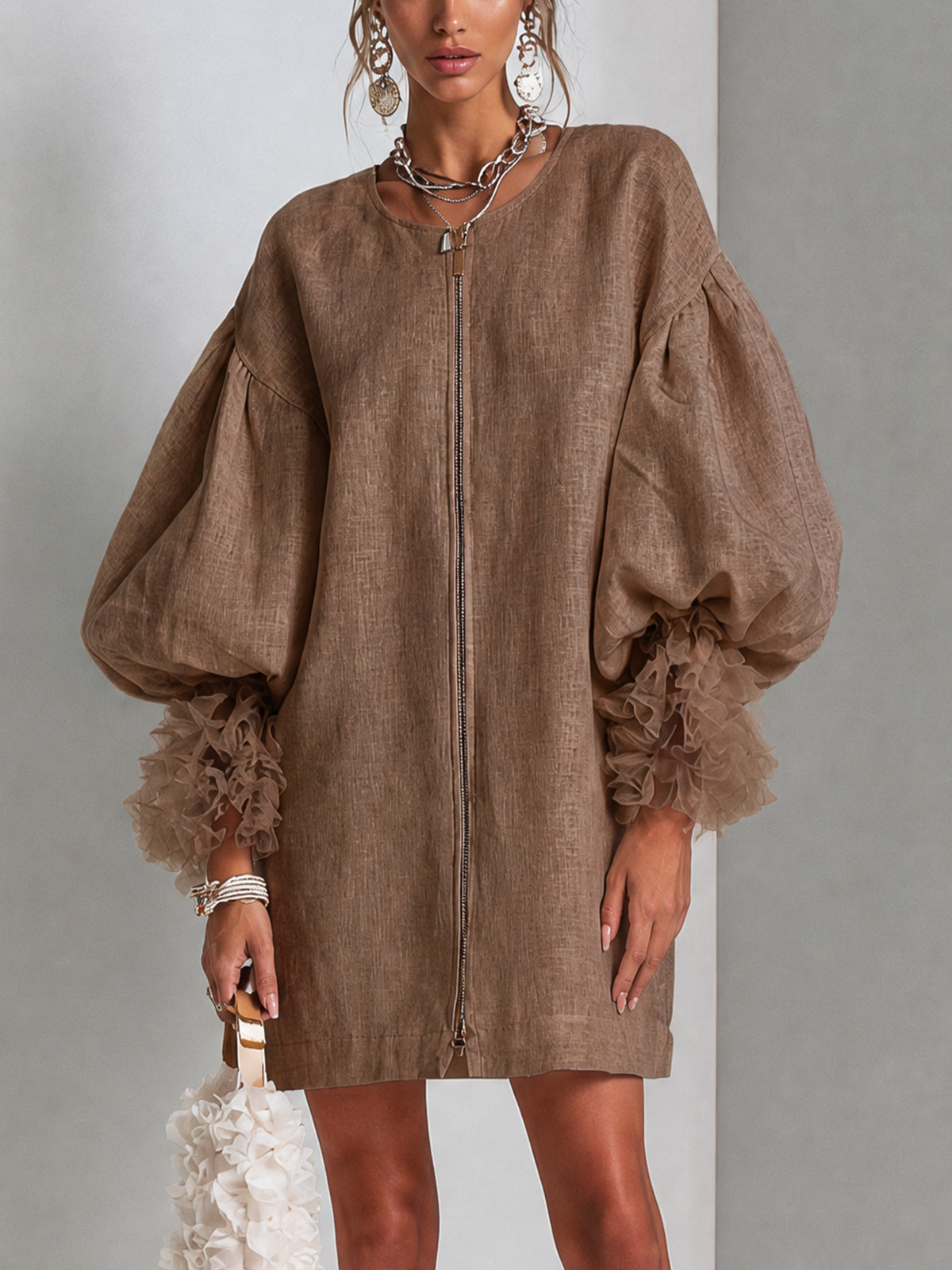 Camille | Ruffle Cuff Dress