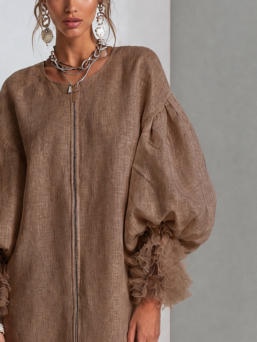 Camille | Ruffle Cuff Dress