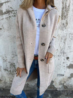Women’s Longline Knit Open Front Cardigan